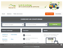Tablet Screenshot of covoiturage-plainedelain.fr
